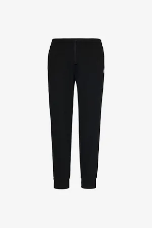 Emporio Armani Mens Drawstring-Waistband Tapered-Leg Relaxed-Fit Stretch-Woven Jogging Bottoms S