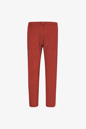 DEREK ROSE Mens Basel Straight-Leg Relaxed-Fit Stretch-Jersey Pyjama Trousers S