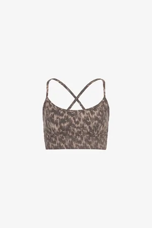 Varley Womens Move Irena Printed Stretch-Jersey Sports Bra Xs