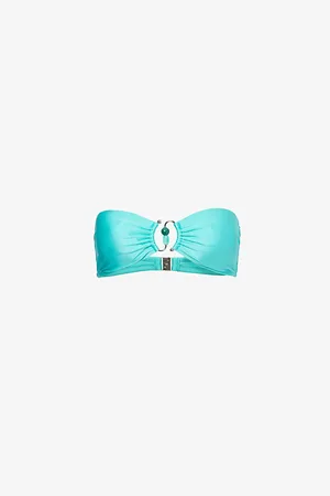 Seafolly Womens Palermo Ring Bandeau Beaded-Hardware Bikini Top 8