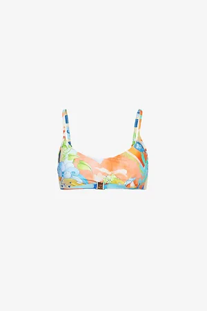Seafolly Womens Bralette Graphic-Print Bikini Top 12