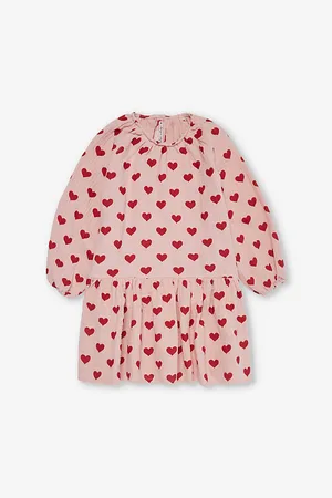 Konges Sløjd Coco Heart-Print Organic-Cotton Muslin Dress 9 Months - 8 Years 3 Years
