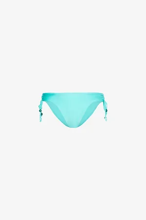 Seafolly Womens High-Waisted Ruched-Side Bikini Bottoms 14