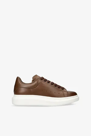 Alexander McQueen Mens Tuscan Platform Leather Low-Top Trainers Eur 42 / 8 Uk Men