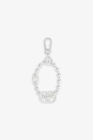 Martine Ali Mens Ballchain Carabiner Sterling-Silver Bracelet
