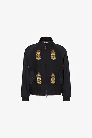 Kartik Research Mens x Baracuta Embroidered Relaxed-Fit Cotton Jacket L