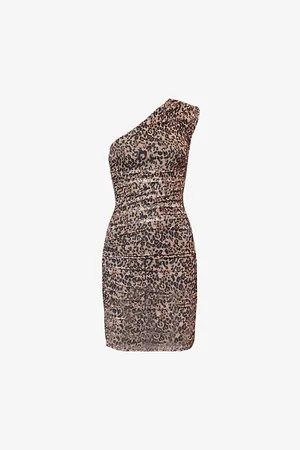 4th & Reckless Womens Andre One-Shoulder-Strap Stretch-Woven Mini Dress 8