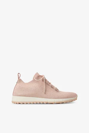 Jimmy Choo Womens Veles Faux Sequin-Embellished Low-Top Knitted Trainers Eur 35 / 2 Uk Women