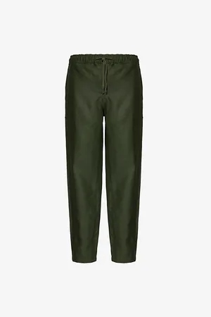 DEREK ROSE Mens Sydney 1 Straight-Leg Linen Trousers M