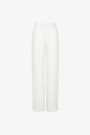Melissa Odabash Womens Adi Straight-Leg Knitted Trousers S