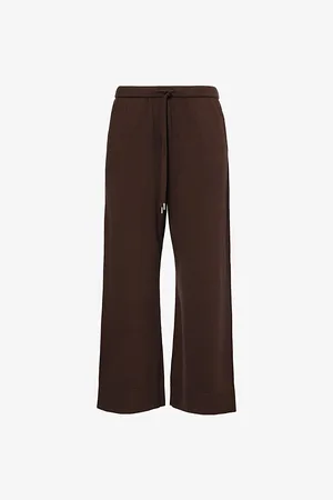 Simkhai Womens Celine Straight-Leg Cotton-Cashmere Knitted Trousers M