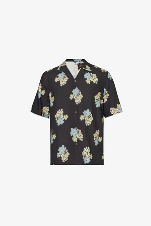 Paul Smith Mens Floral-Print Regular-Fit Woven Shirt L