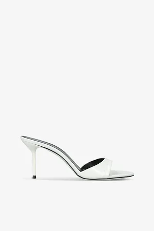 PARIS TEXAS Womens Lidia Mule 70 Leather Heeled Sandals Eur 37 / 4 Uk Women