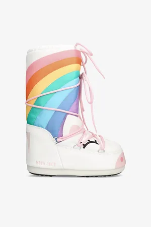 Moon Boot Icon Junior Unicorn Woven Boots Eur 23 /6.5 Uk Kids