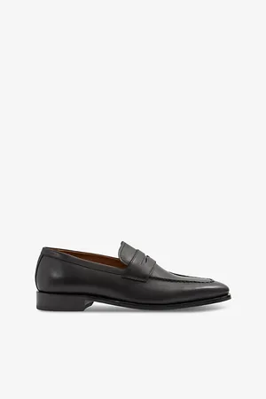 Reiss Mens Gartlett Almond-Toe Leather Loafers Eur 41 / 7 Uk Men