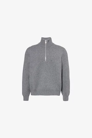 Bottega Veneta Mens Compact High-Neck Regular-Fit Cashmere-Blend Jumper L