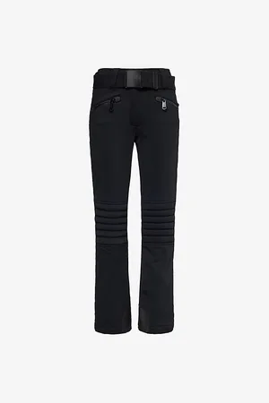 Goldbergh Womens Slalom Belted Straight-Leg Mid-Rise Stretch-Woven Blend Ski Trousers 6