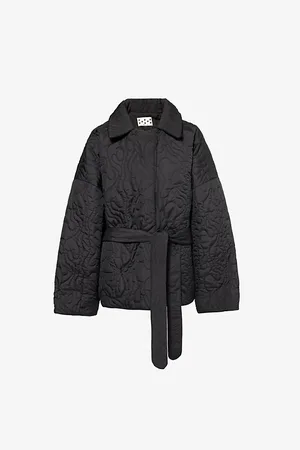 AVAVAV Womens Barbara Belted Relaxed-Fit Woven Jacket S