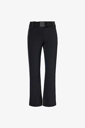 Goldbergh Womens Pippa Belted Straight-Leg Mid-Rise Stretch-Woven Blend Ski Trousers 6