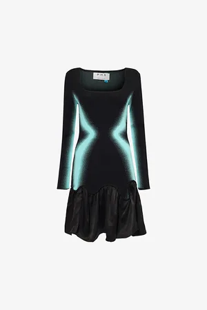 PH5 Womens Bella Ruffled Knitted Mini Dress Xs