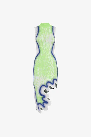 PH5 Womens Brooklyn Sleeveless Stretch-Viscose Blend Midi Dress Xs