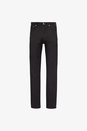 Dunhill Mens Branded-Hardware Straight-Leg Regular-Fit Cotton-Blend Trousers 32