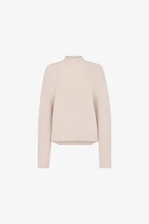 Whistles Womens High-Neck Knitted Wool-Blend Jumper Xs
