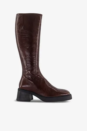 Miista Womens Yumi Patent-Leather Heeled Boots Eur 36 / 3 Uk Women