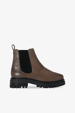 Kurt Geiger Womens Teddy Pull-Tab Leather Chelsea Boots Eur 37 / 4 Uk Women