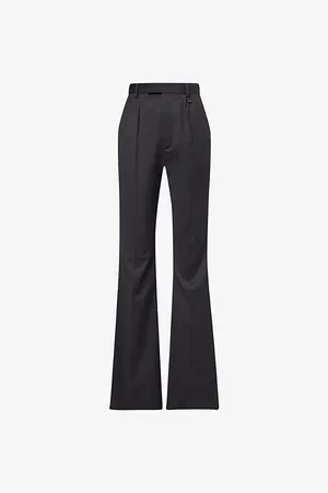 Vivienne Westwood Womens Ray Flared-Leg Mid-Rise Wool Trousers 10