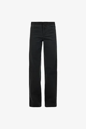 CHRISTOPHER ESBER Womens Deconstruct Two-Slip-Pockets Straight-Leg Mid-Rise Denim Jeans 6