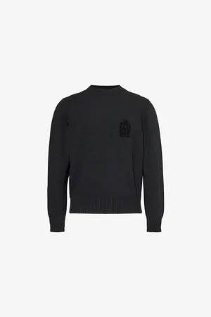 Dunhill Mens Crewneck Knitted Regular-Fit Cashmere Jumper S
