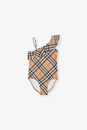 Burberry Fern Check-Print Swimsuit 4-14 Years 14 Years