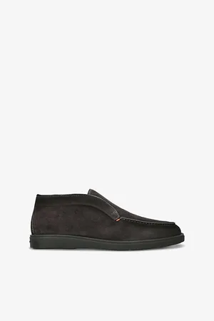 santoni Mens Detroit Chunky-Sole Suede Loafers Eur 42.5 / 8.5 Uk Men