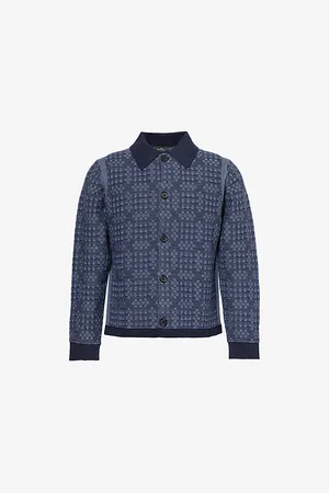 Paul Smith Mens Polo-Collar Knitted Cotton Cardigan M