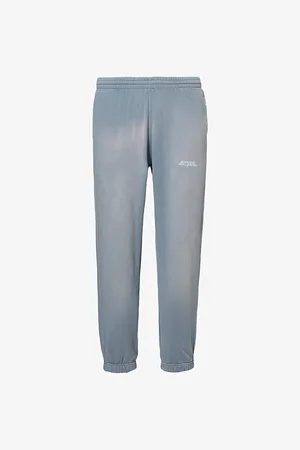 Represent Mens Patron Of The Club Brand-Print Straight-Leg Relaxed-Fit Cotton-Jersey Jogging Bottoms Xs