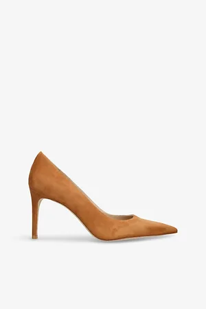 Stuart Weitzman Womens Stuart Power 85 Pointed-Toe Suede Pumps Eur 37 / 4 Uk Women