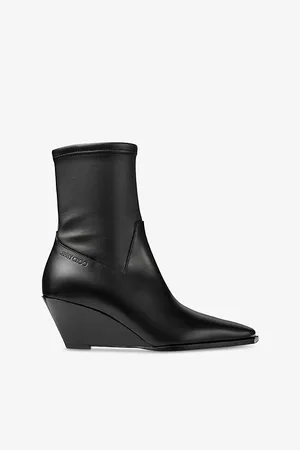 Jimmy Choo Womens Hadley 60 Pointed-Toe Leather Ankle Boots Eur 36 / 3 Uk Women