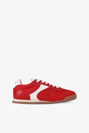 Kurt Geiger Womens Likely Mesh and Faux-Suede Low-Top Trainers Eur 37 / 4 Uk Women