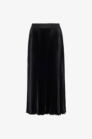 Joseph Womens Amelie Pleated Woven Midi Skirt S