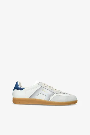 santoni Mens Dbs Olympic Leather and Suede Low-Top Trainers Eur 40 / 6 Uk Men