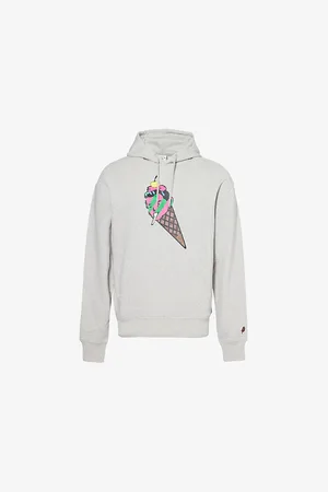 ICECREAM Mens Graphic-Print Kangaroo-Pocket Relaxed-Fit Cotton-Jersey Hoody Xs