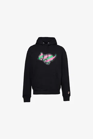 ICECREAM Mens Graphic-Print Kangaroo-Pocket Relaxed-Fit Cotton-Jersey Hoody Xs