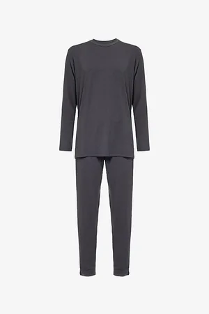 Zimmerli Mens Cozy Comfort Long-Sleeve Stretch Modal-Blend Pyjamas M