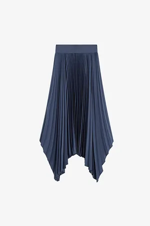 Joseph Womens Ade Pleated Crepe Midi Skirt 6