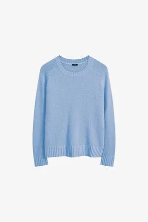 Joseph Womens Open Round-Neck Cashmere Jumper L