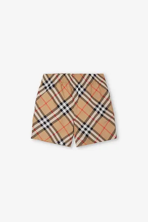 Burberry Atticus Check-Pattern Shell Shorts 3-14 Years 14 Years