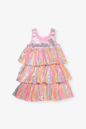 Billieblush Sequin-Embellished Stripe Woven Mini Dress 3-10 Years 3 Years