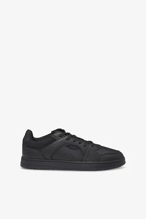HUGO BOSS Mens Brand-Print Faux-Leather Low-Top Trainers Eur 44 / 10 Uk Men