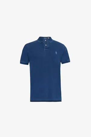 Ralph Lauren Mens Logo-Embroidered Cotton-Jersey Polo Shirt S